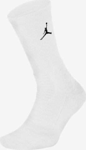 Chaussettes de sport Jordan en blanc : devant