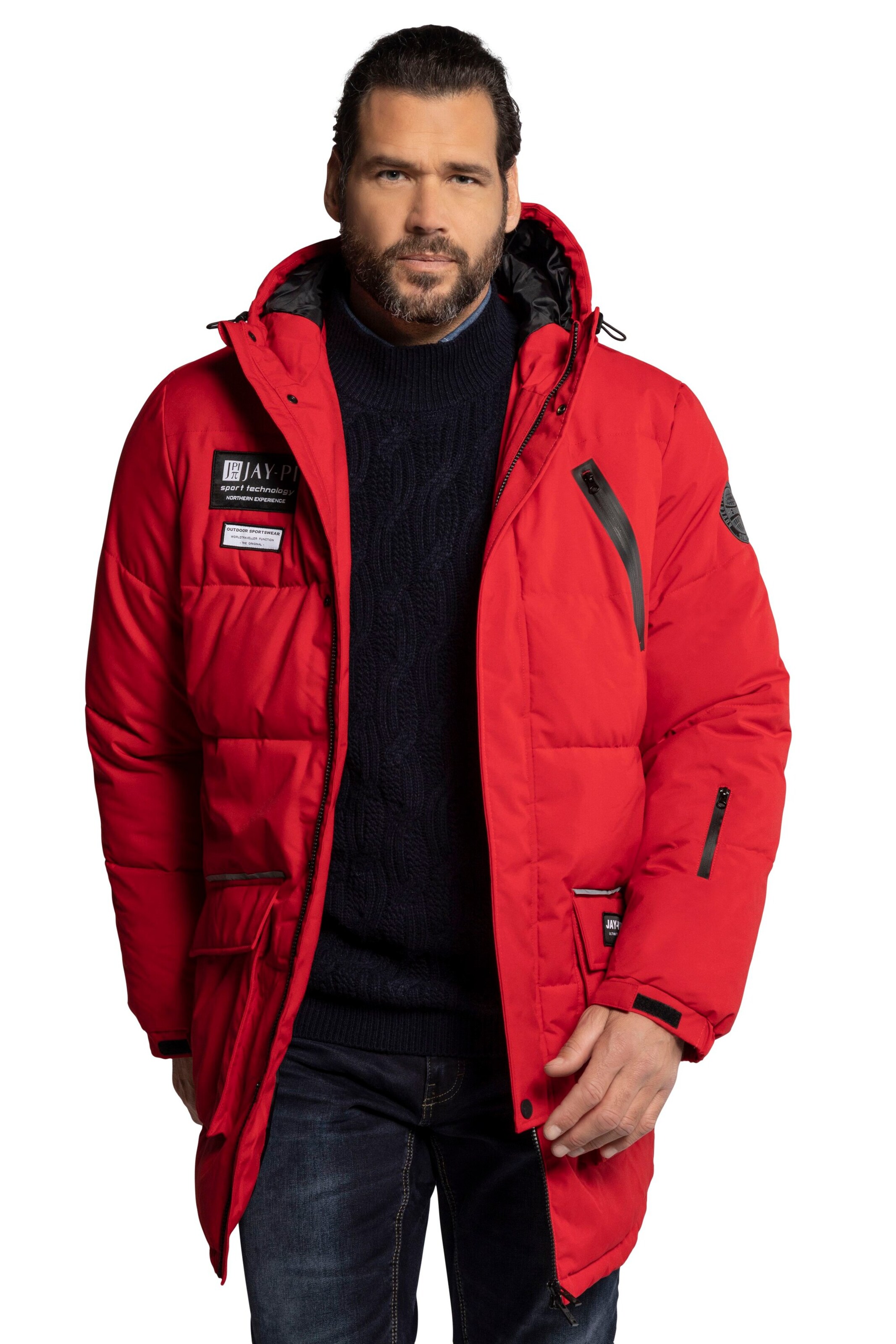 JP1880 Funktionsjacke in Rot: Vorderseite