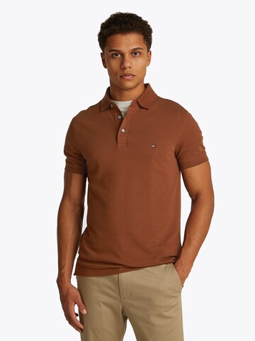 TOMMY HILFIGER - Camisa 'CORE 1985' em castanho: frente