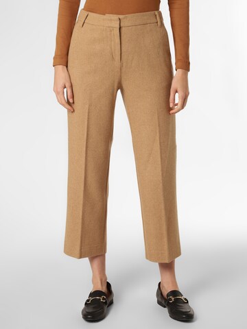 MAX&Co. Regular Pleated Pants in Brown: front