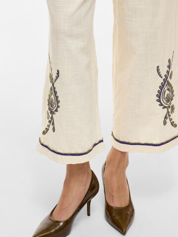 VILA Wide leg Broek in Beige