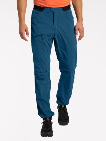 Haglöfs Tapered Outdoor Pants 'L.I.M Fuse' in Blue: front