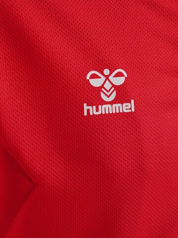Hummel Athletic Zip-Up Hoodie 'AUTHENTIC' in Red