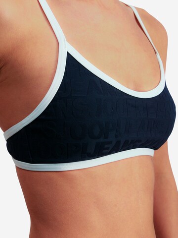 JOOP! Triangel Bikinitop in Blau