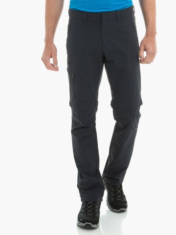 Schöffel Slim fit Outdoor Pants 'Koper' in Black: front