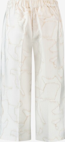 TAIFUN Wide leg Pleated Pants in White