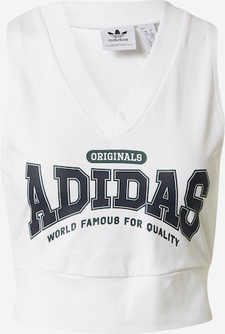 ADIDAS ORIGINALS Top in White: front