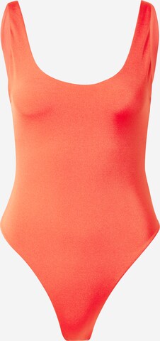 Bustier Maillot de bain WEEKDAY en rouge : devant