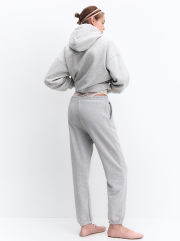 Pull&Bear Tapered Hose in Grau