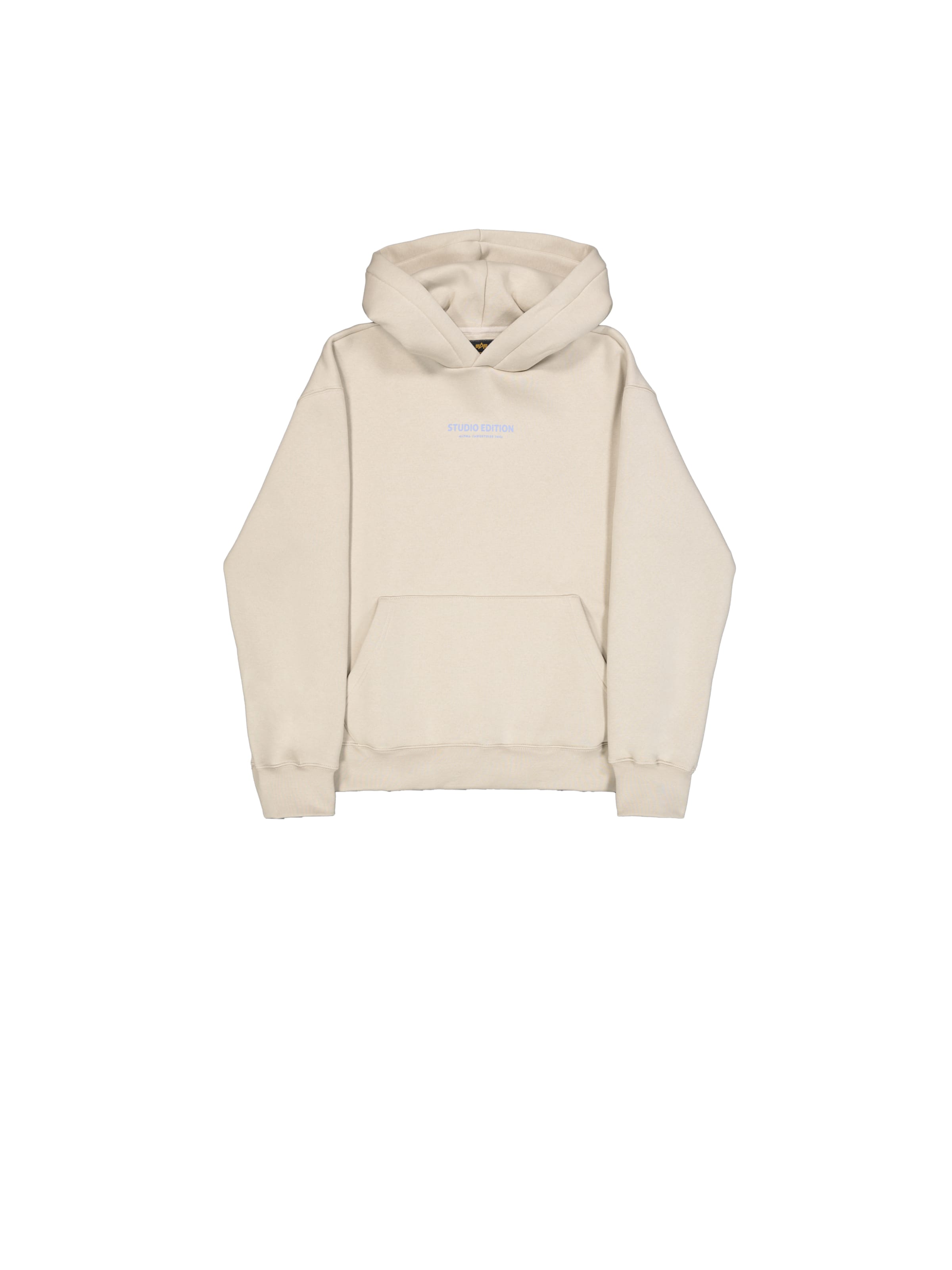 ALPHA INDUSTRIES Tröja 'Studio Edition' i beige: framsida