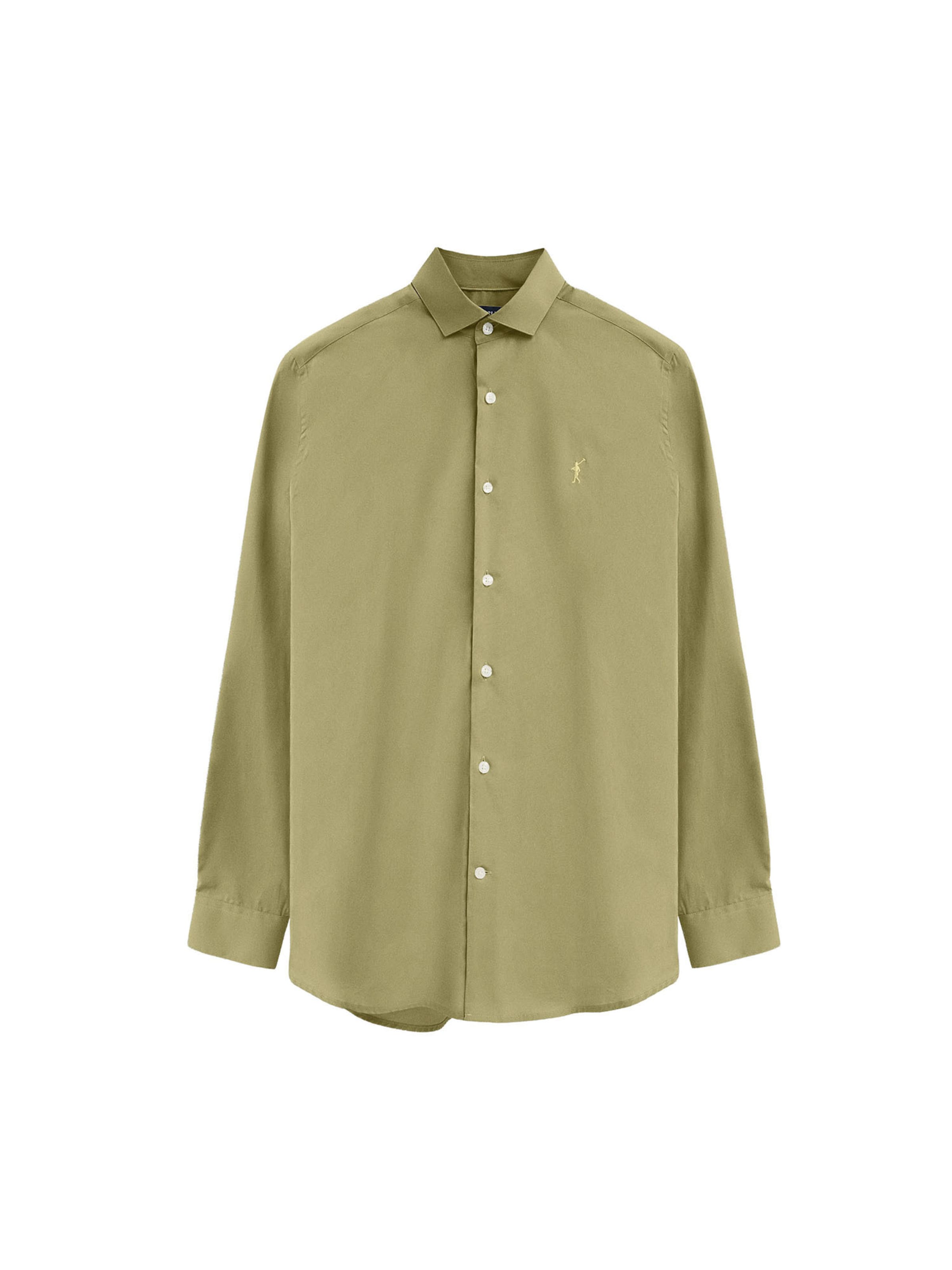 Polo Club Button Up Shirt in Green: front
