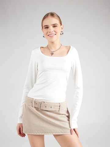 T-shirt 'Jocelyn' ABOUT YOU en blanc : devant