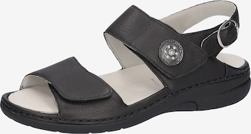 WALDLÄUFER Sandals in Black: front