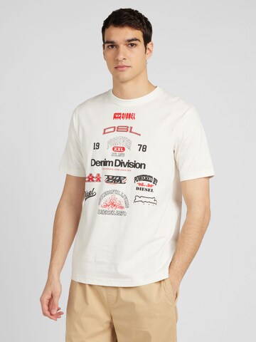 DIESEL T-Shirt 'JUST N14' in Weiß: predná strana
