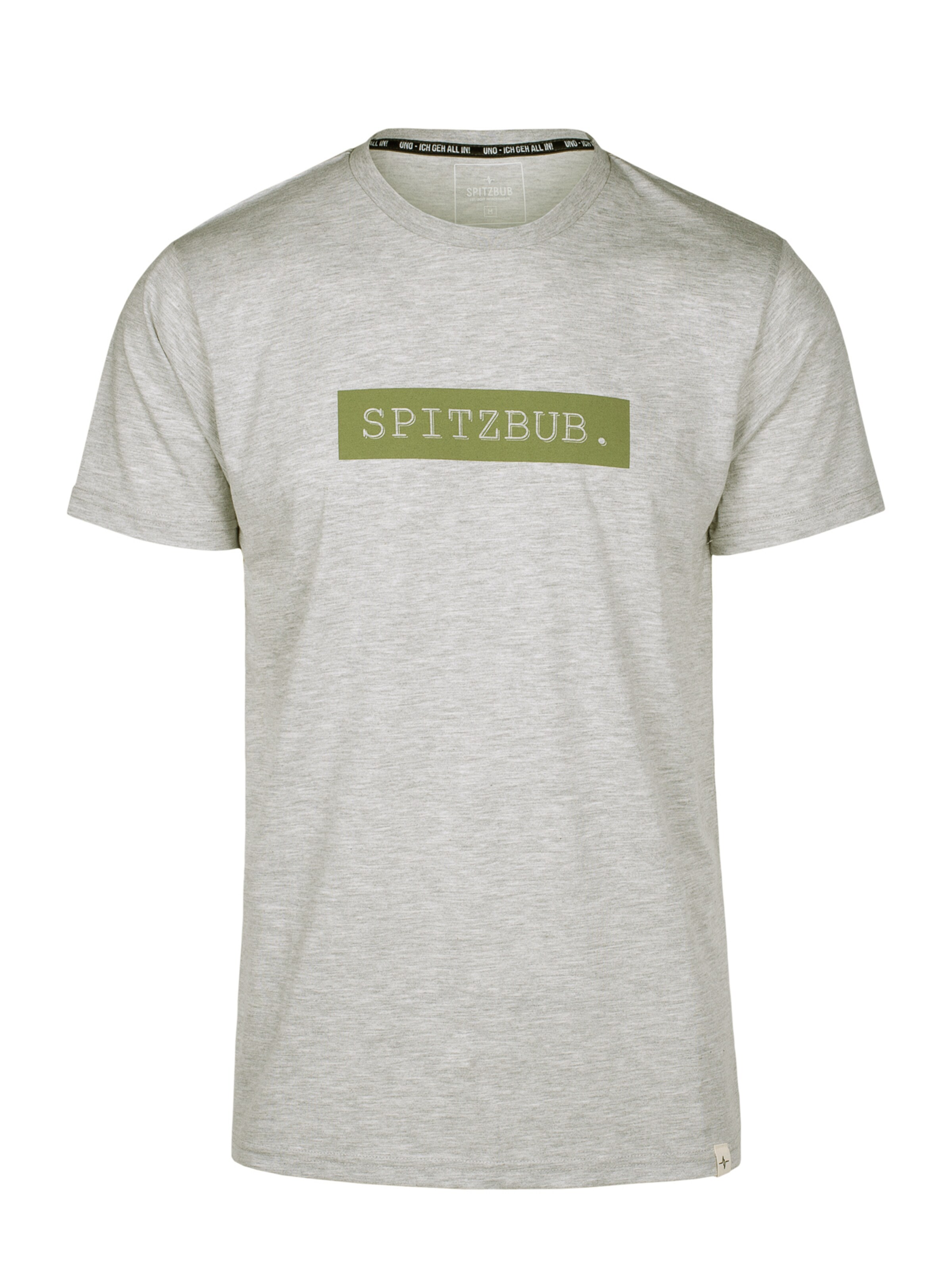 SPITZBUB Shirt 'Franz' in Grau: Vorderseite