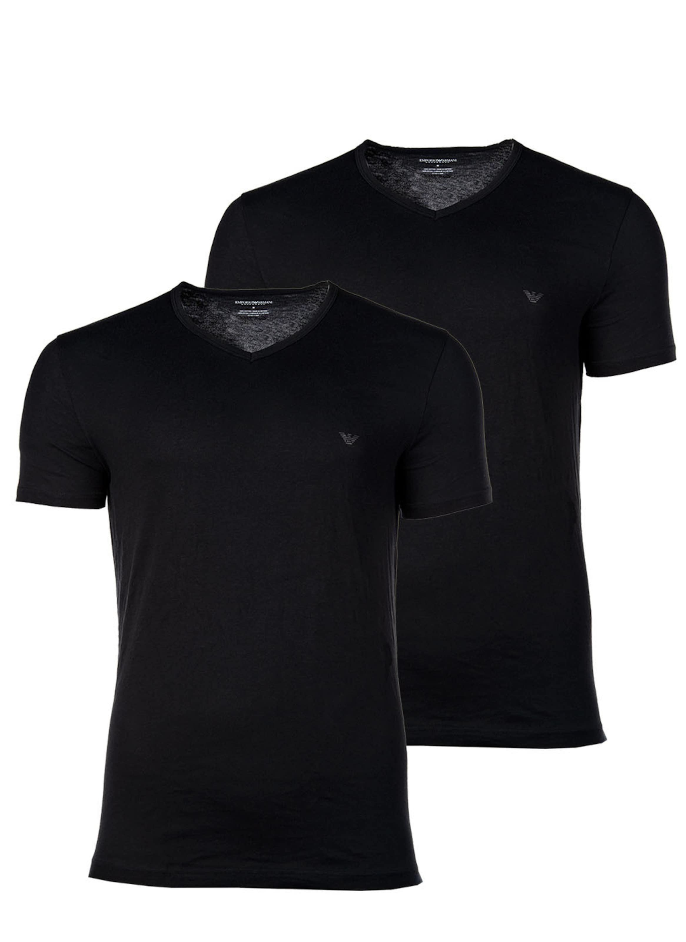 Maglietta di Emporio Armani in nero: frontale