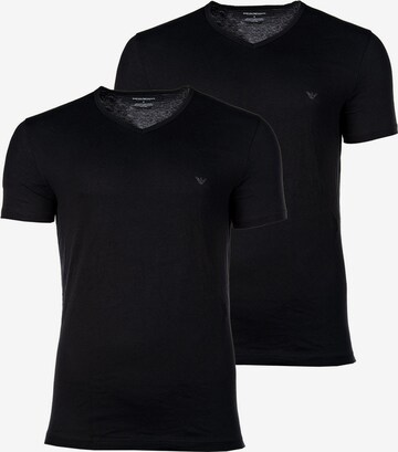 T-Shirt Emporio Armani en noir : devant