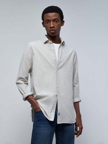 Scalpers Regular fit Button Up Shirt in Grey: front