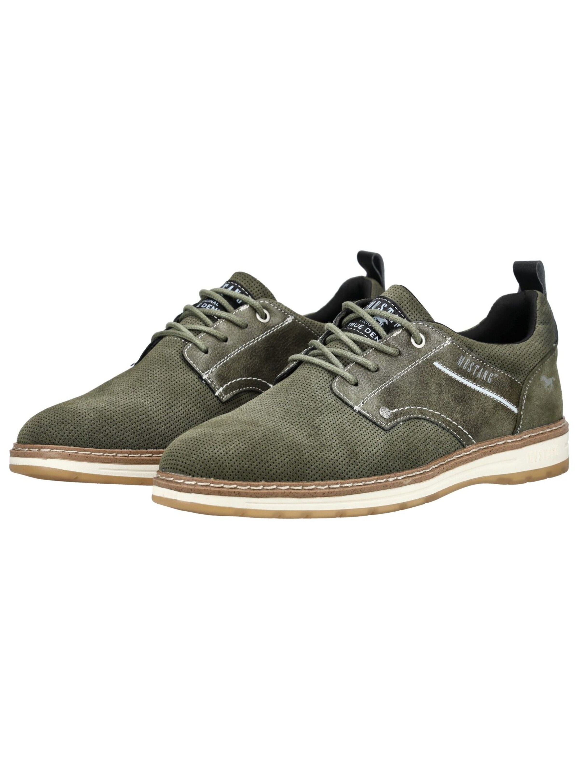MUSTANG Athletic lace-up shoe in Green