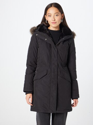 Parka d’hiver 'Everest' Superdry en noir : devant