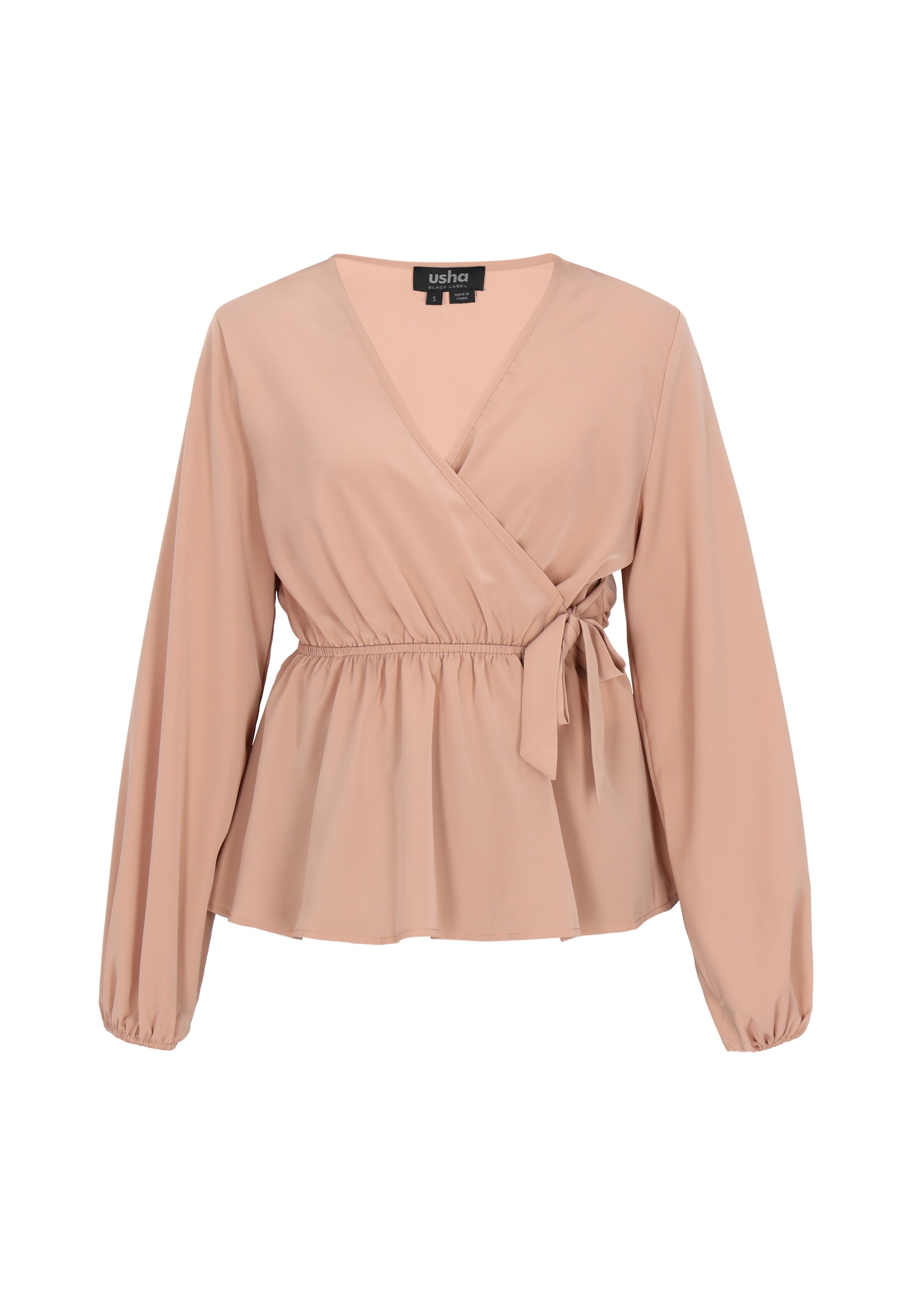 usha BLACK LABEL Blouse in Beige: voorkant