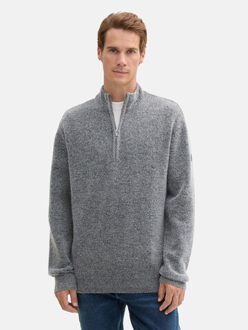 TOM TAILOR Strickpullover in Grau: Vorderseite