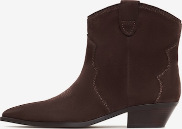 Bottes de cowboy CESARE GASPARI en marron : devant