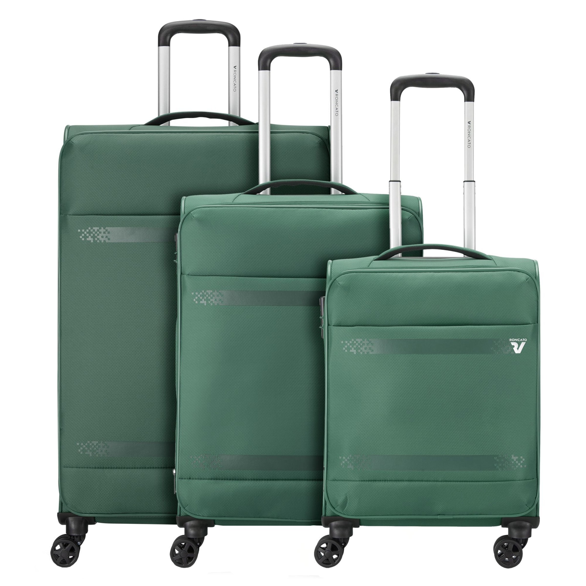 Roncato Suitcase Set 'Jazz 4.0' in Green: front