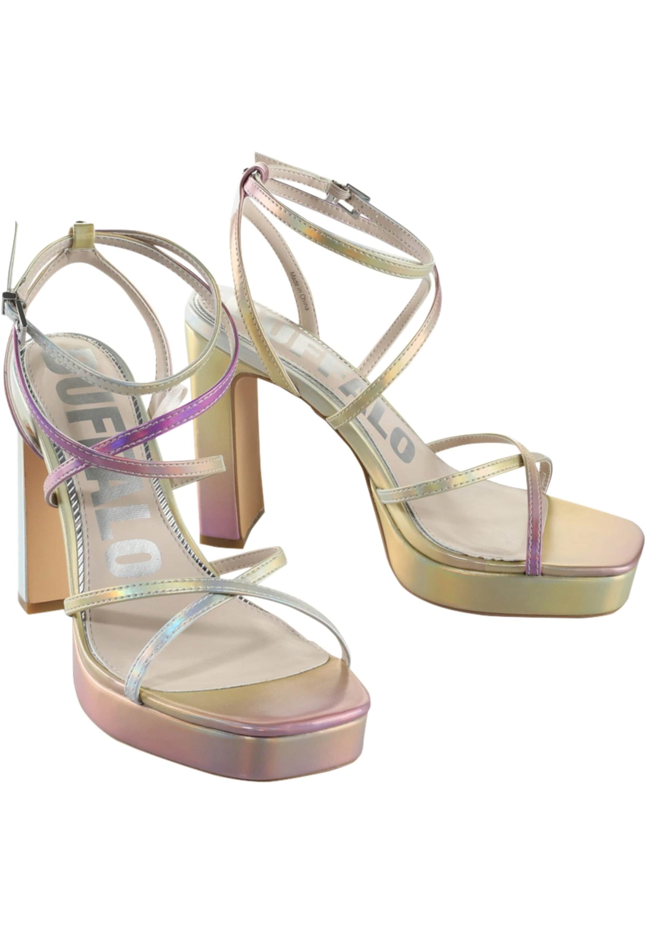 BUFFALO Strap sandal 'June' in Gold