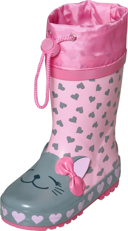PLAYSHOES Gummistiefel 'Katze' in Rosa PLAYSHOES Gummistiefel 'Katze' in Rosa