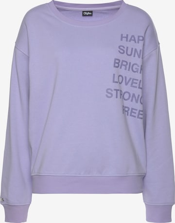 BUFFALO Sweatshirt in Purple: front