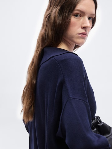 BOSS Sweater 'Fiaffisa' in Blue