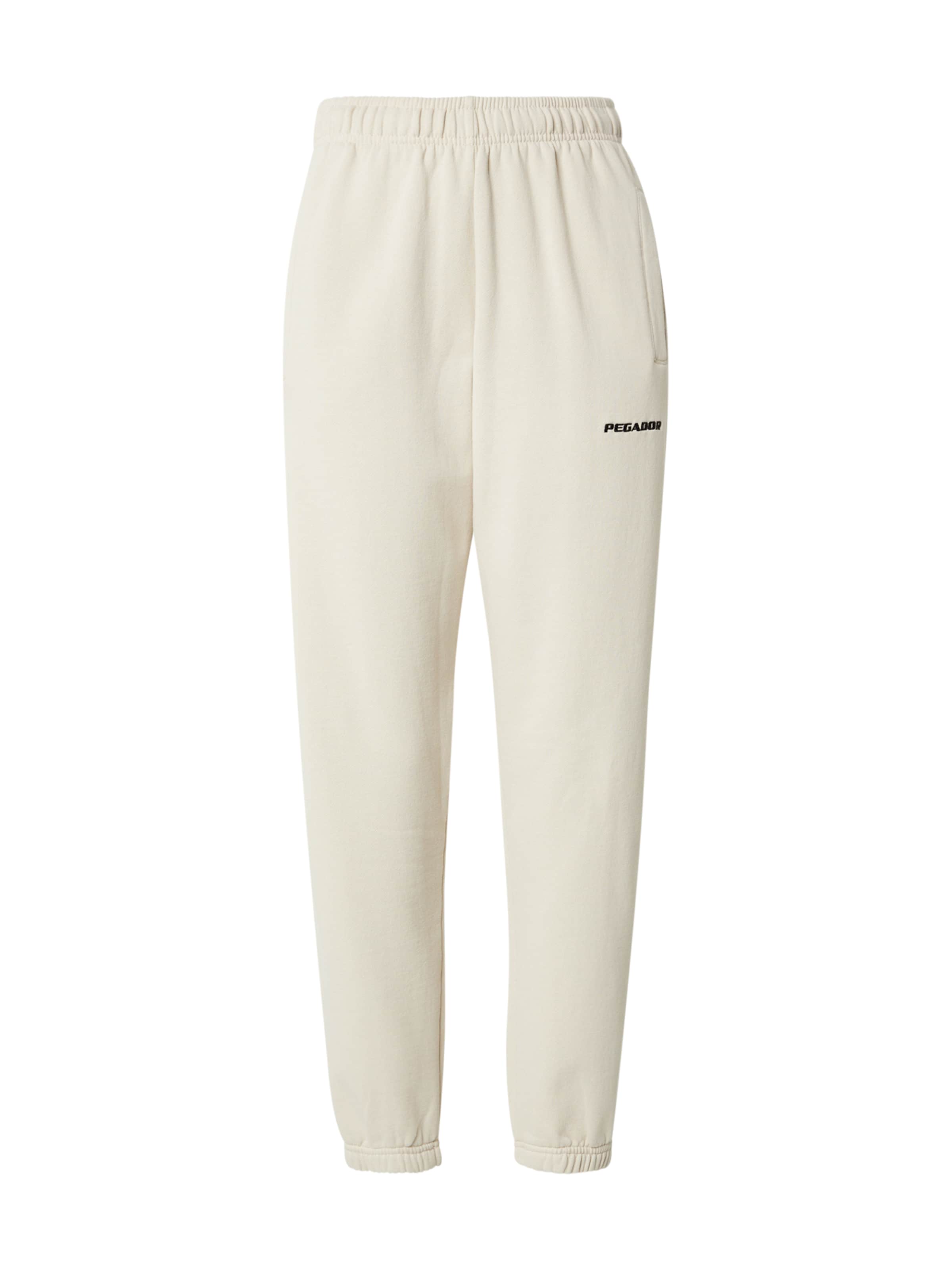 Pegador Zwężany krój Spodnie 'VILLA' w kolorze beżowy: przód