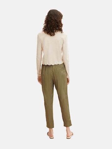 TOM TAILOR Regular Pants in Green