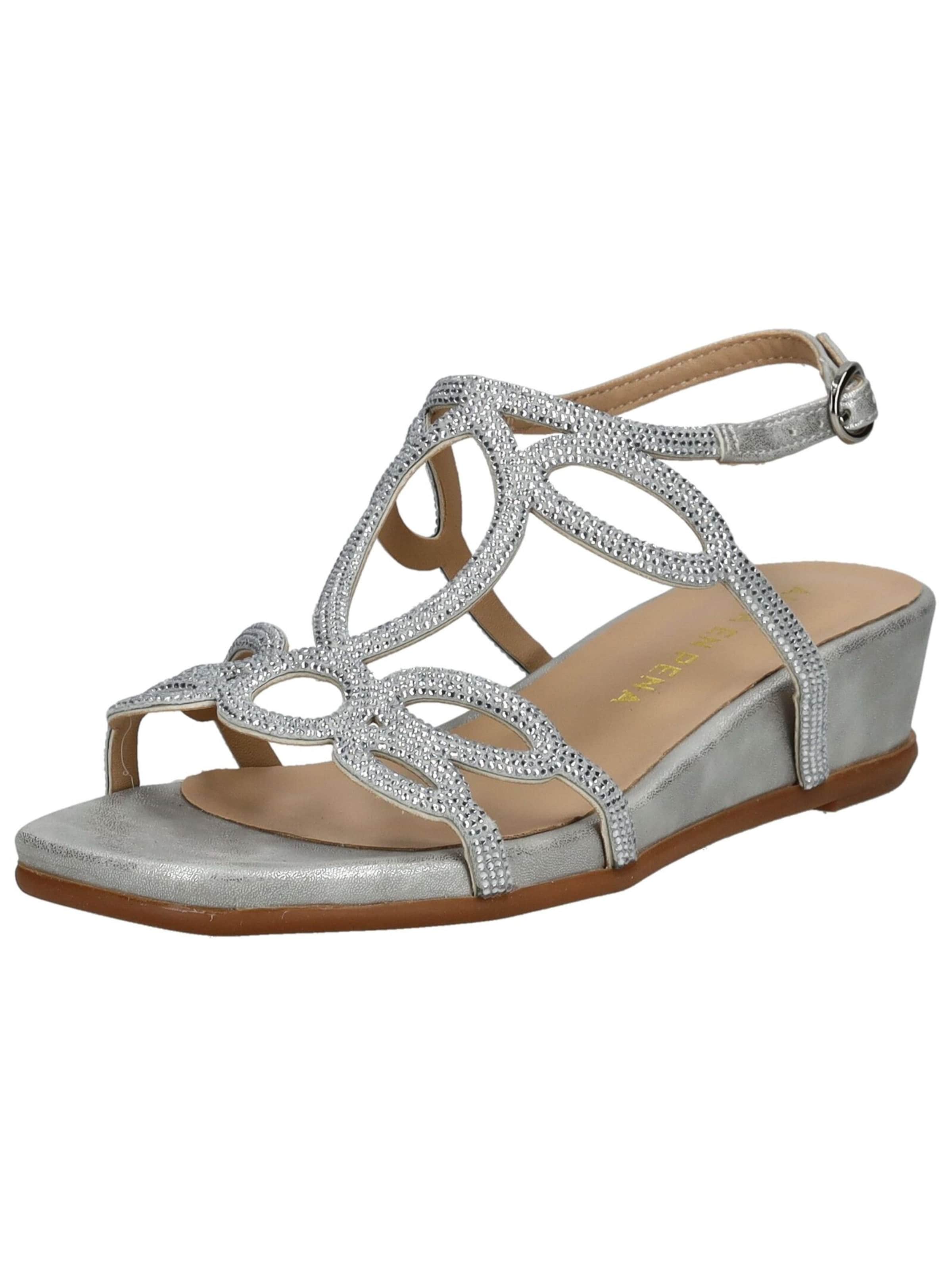 Alma En Pena Sandale in Silber: Vorderseite