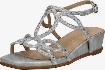 Sandales Alma En Pena en argent : devant