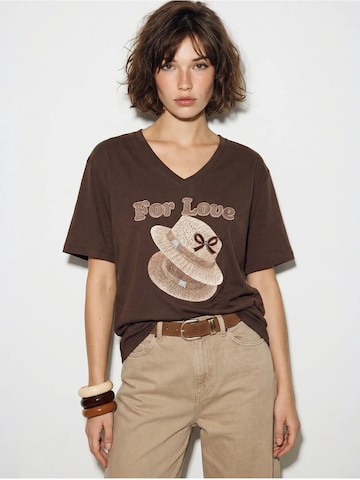Maglietta 'T-Shirts' di Bianco Lucci in marrone