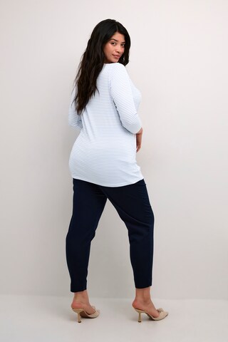 T-shirt 'Malle' KAFFE CURVE en bleu
