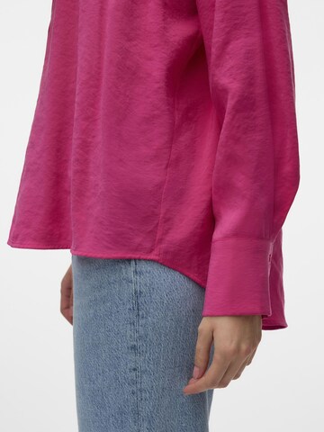 VERO MODA Bluse 'QUEENY' i pink