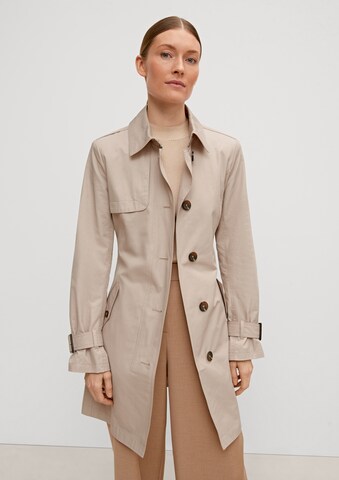 Manteau mi-saison COMMA en beige : devant