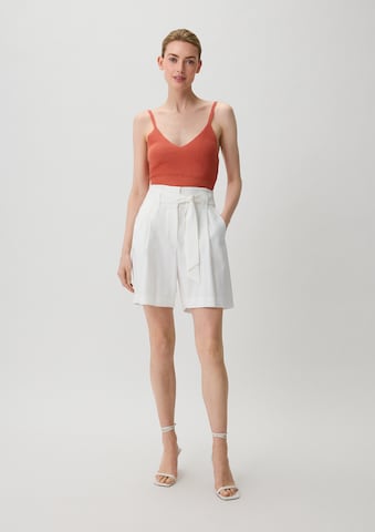 COMMA Wide Leg Hose in Weiß