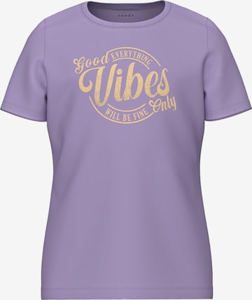 NAME IT T-shirt 'VEEN' i lila: framsida