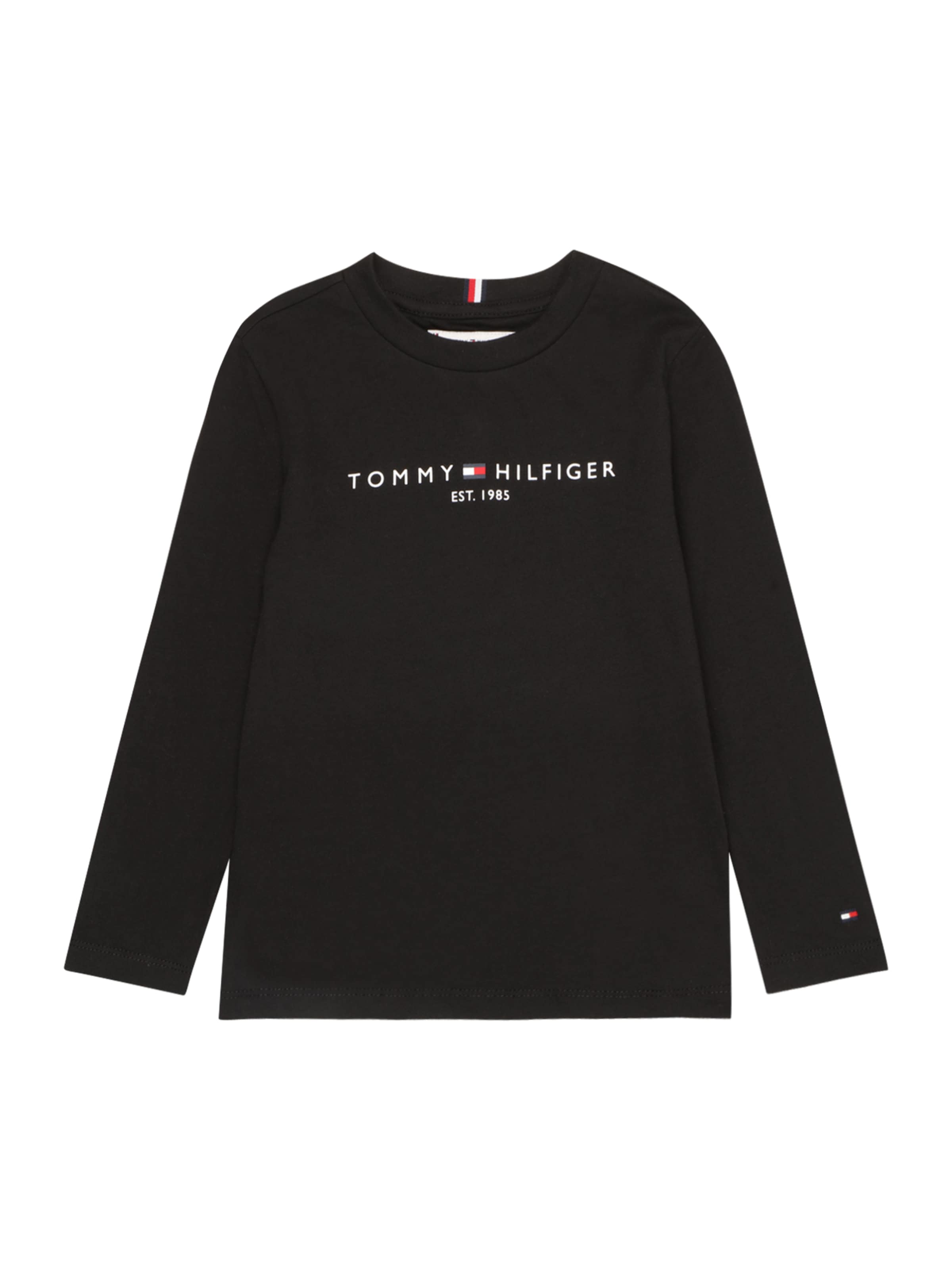 juoda TOMMY HILFIGER Marškinėliai 'Essential': priekis