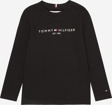 TOMMY HILFIGER - Camiseta 'Essential' en negro: frente