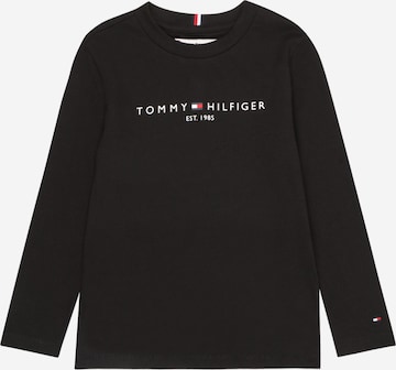 TOMMY HILFIGER T-shirt 'Essential' i svart: framsida