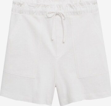 Pantalon 'CLAY' MANGO en blanc : devant