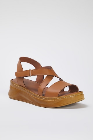 Trendyol Strap Sandals in Beige
