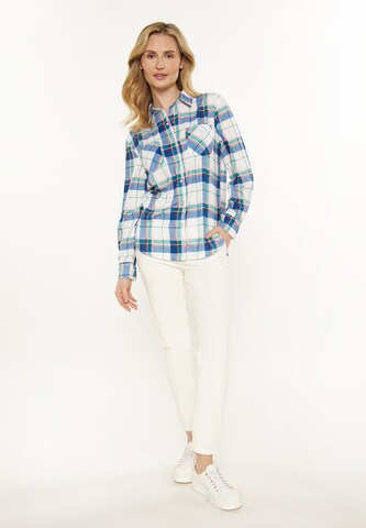 usha BLUE LABEL Blouse in Blue