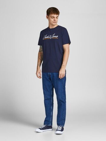 JACK & JONES T-Shirt 'Tons Upscale' in Blau