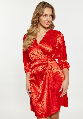 Robe de cocktail faina en rouge : devant